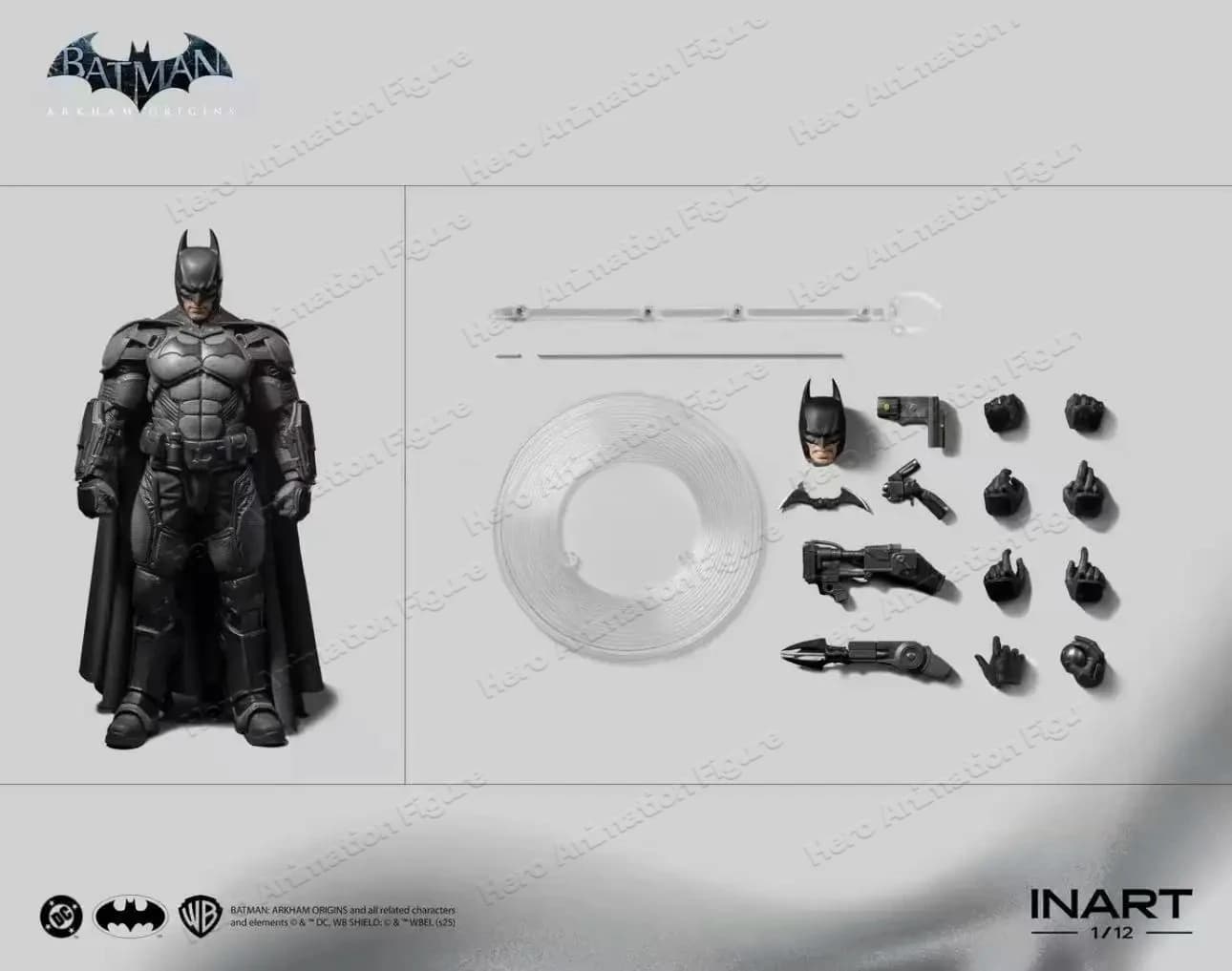 Épuisé INART "Batman: Arkham Origins" Figurine d'action Batman 1/12 Soldier Standard Edition