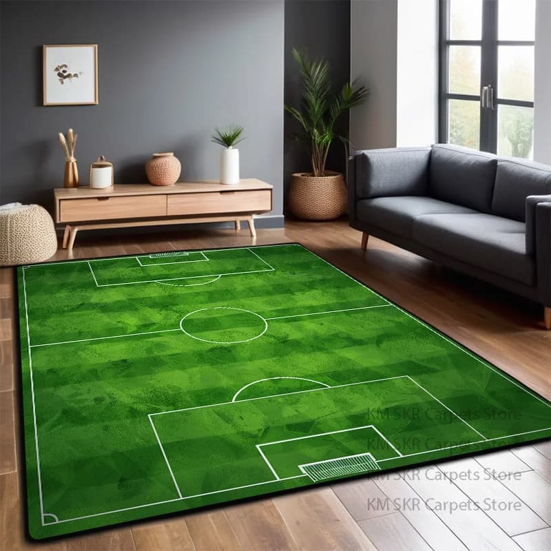 Tapis de terrain de Football pliable, grande taille, 200x300cm, tapis de jeu antidérapant pour chamb