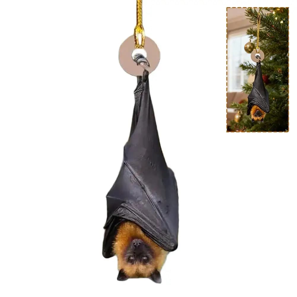 Chauve-souris noire personnalisée, ornement rétro foncé, personnalité, pendentif suspendu, décoratio