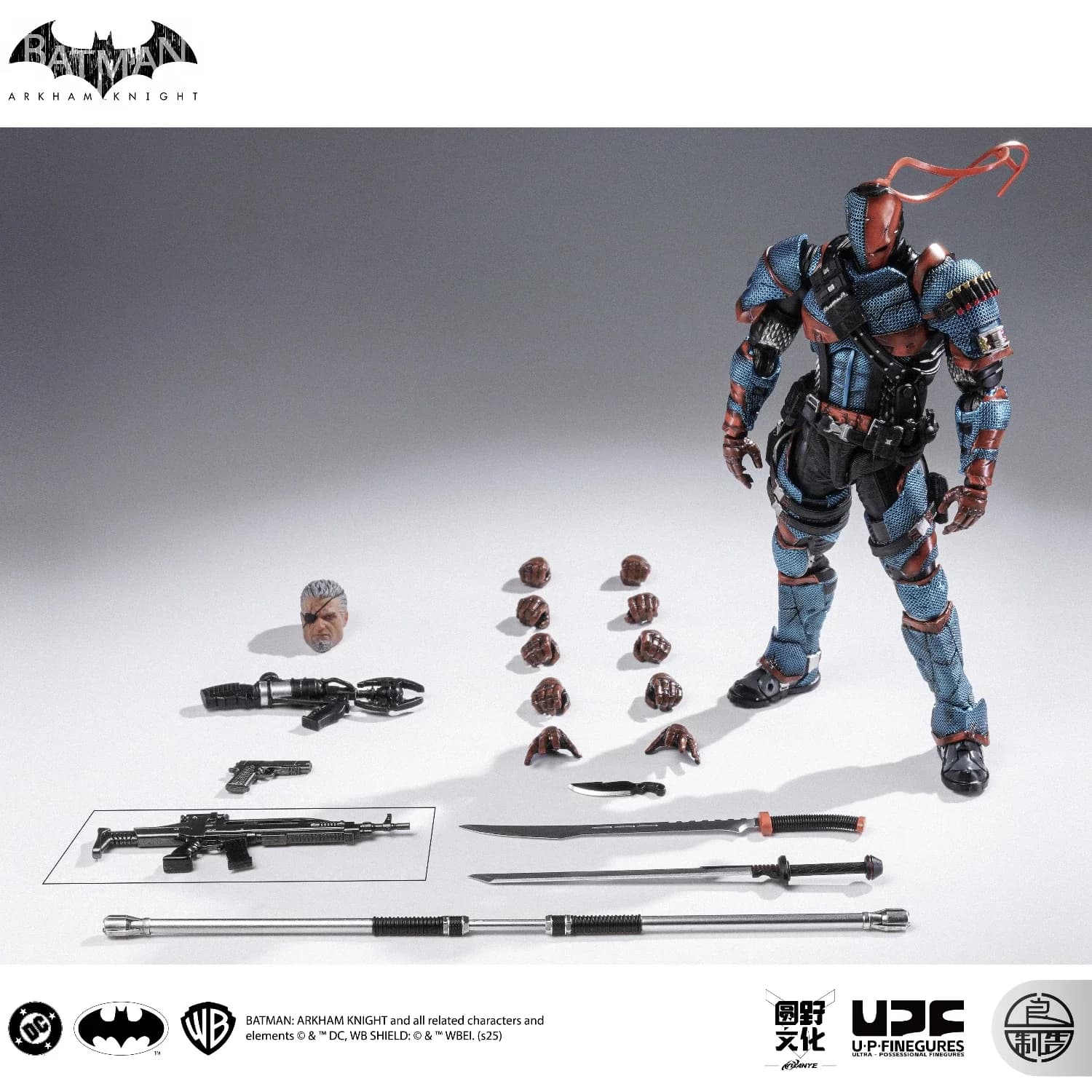 En stock Lpzz Toys Arkham Knight Batman Deathstroke Red Death Laughing Batman Action Figure Toy Mode