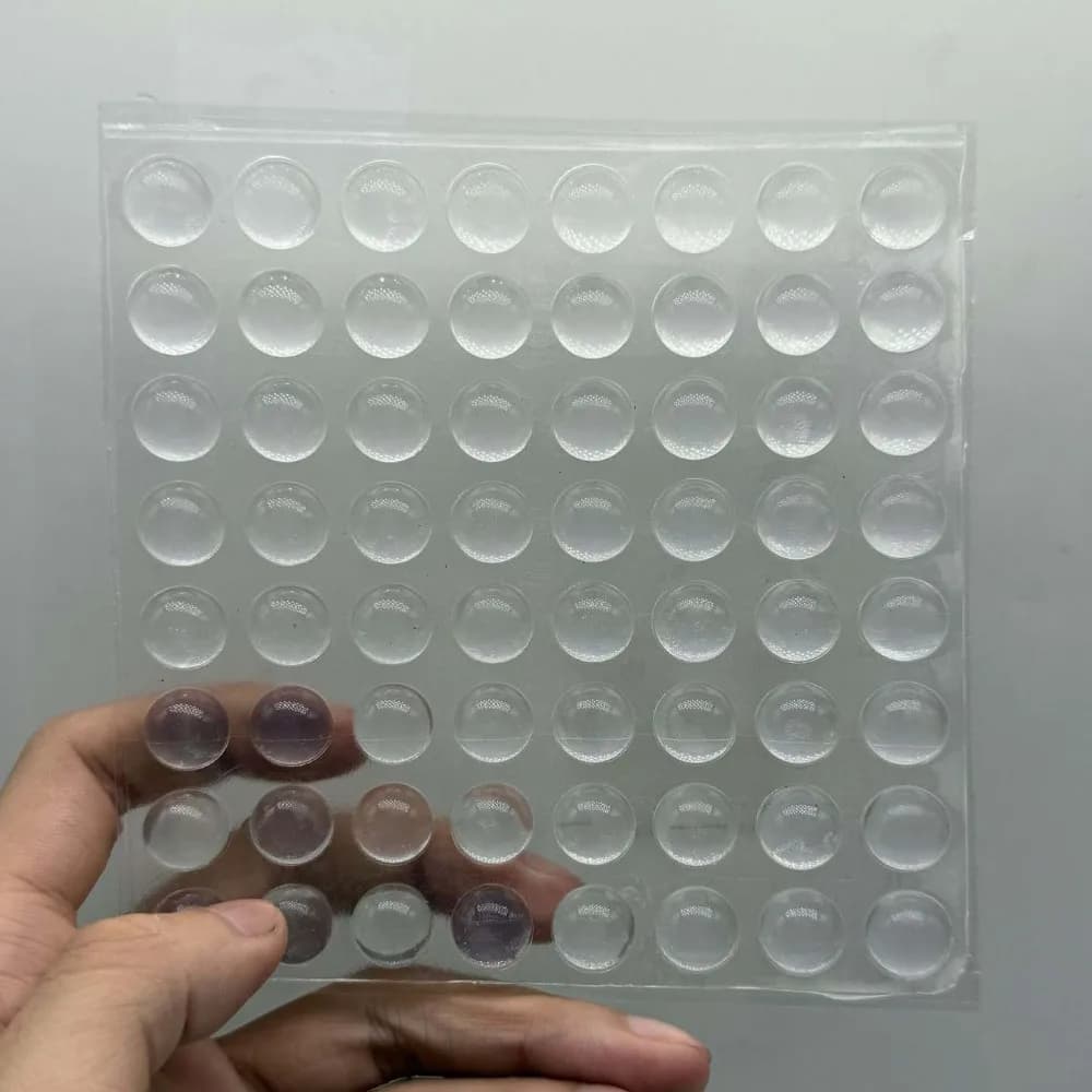 Autocollants de clavier en silicone pour doigts longs, touches surélevées, confortables et transpare