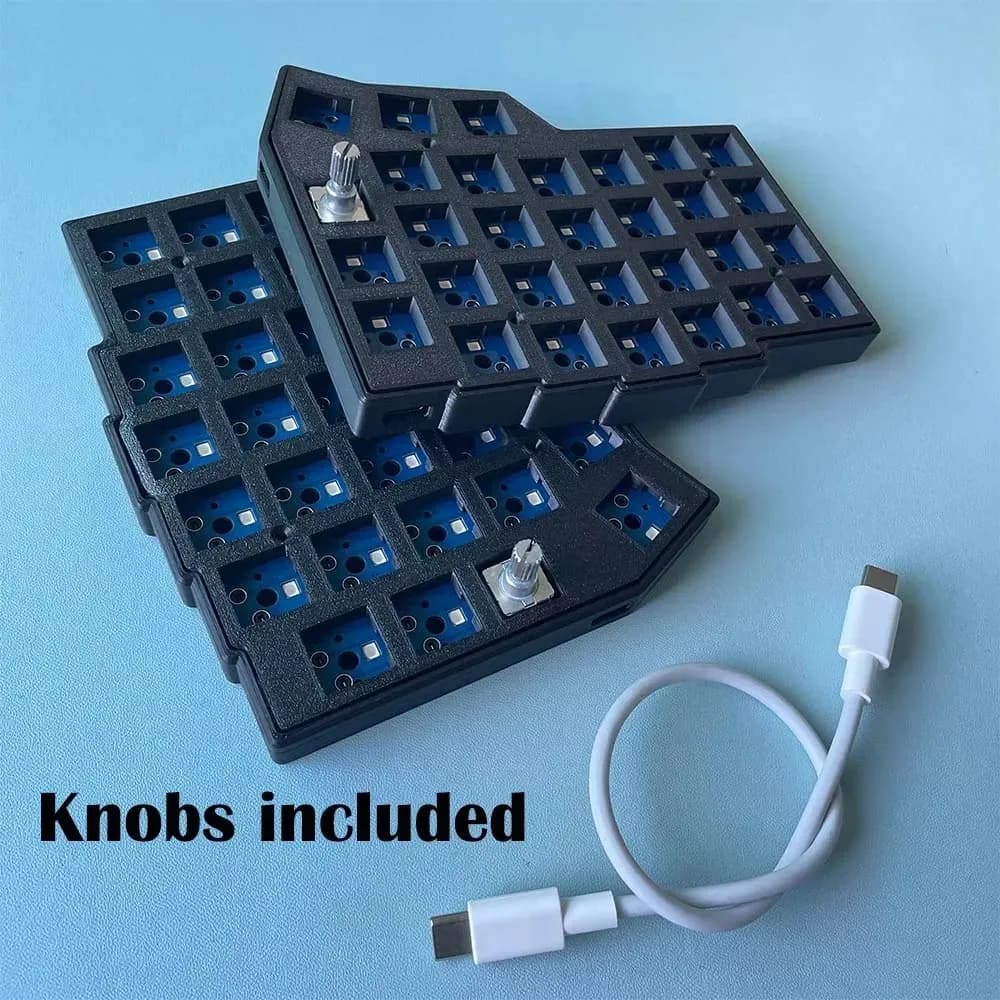 Borne Corne 4 × 6 disposition 2 boutons clavier fendu VIAL58 ergonomie clavier mécanique échangeable