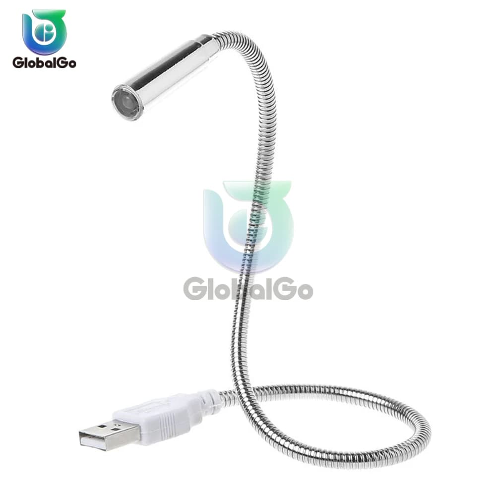 Lampe de clavier flexible USB, aste, tuyau réglable, éclairage nocturne, plug and play pour PC, ordi