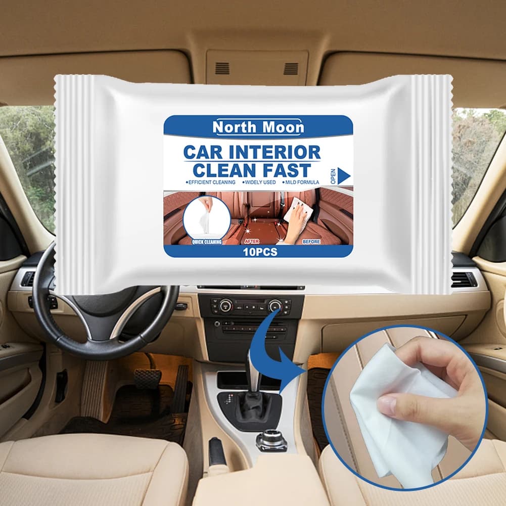 Lingette de nettoyage anti-buée pour intérieur de voiture automatique, serviette de support de siège