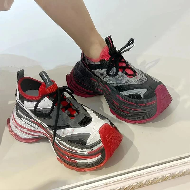 Couples chaussures de sport mode maille couleur correspondant décontracté en plein air hommes chauss