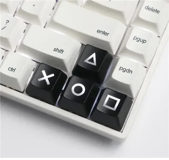 Capuchons de touches rétroéclairés flèche WASD, rouge et noir, profil OEM, pour clavier mécanique de