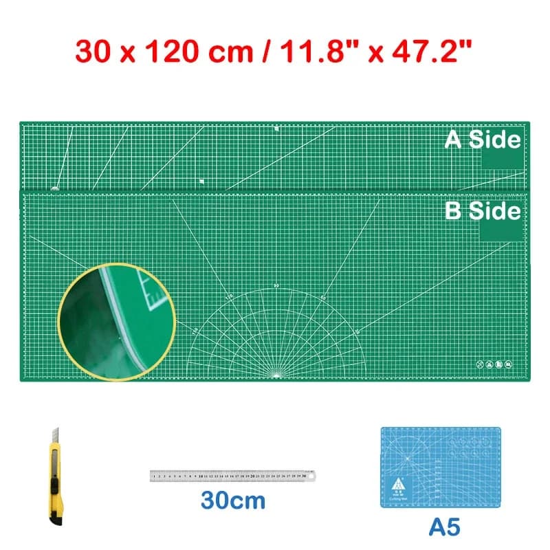 Tapis de découpe personnalisable grand format auto-cicatrisant double face multi-usages pour projets