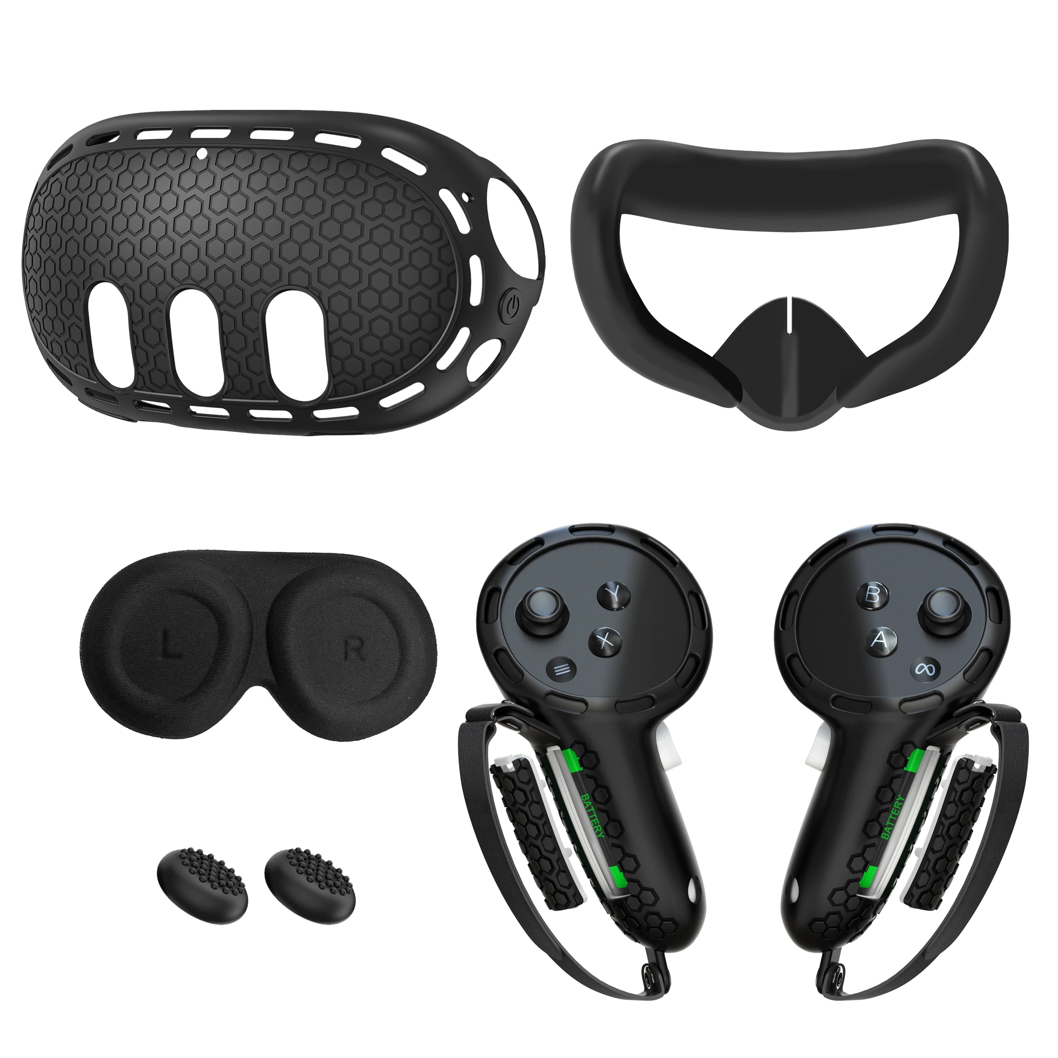 Étui de contrôleur en Silicone souple 10 en 1 pour Meta Quest 3 /3S, protecteur de poignée de casque