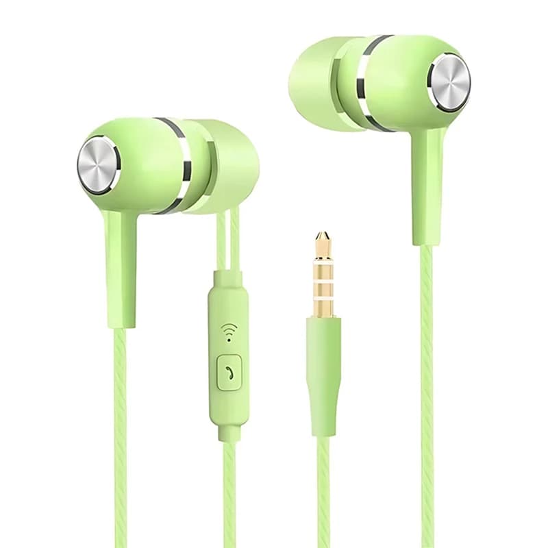 3.5mm casque filaire dans l'oreille casque filaire écouteurs avec Microphone basse HiFi stéréo écout