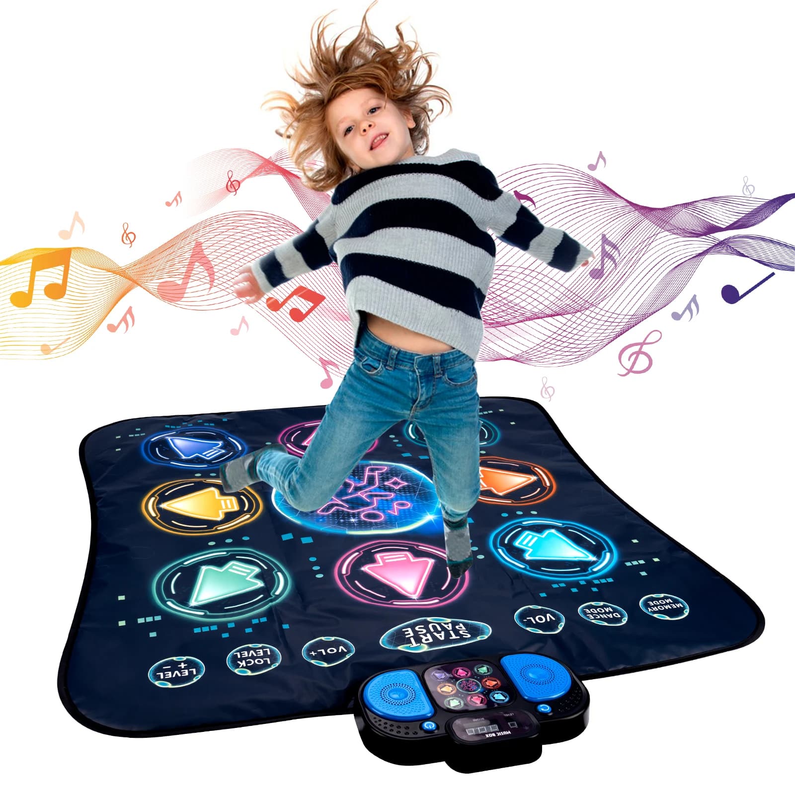 Couverture de danse pour enfants, tapis de danse électronique, Mode Double joueurs avec 9 niveaux, c