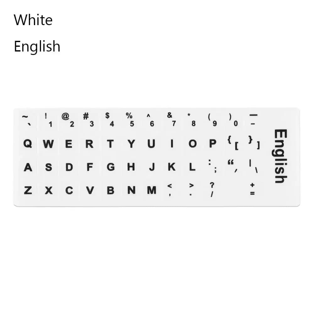 Autocollants de remplacement pour clavier d'ordinateur portable, lettres multilingues, espagnol, ang