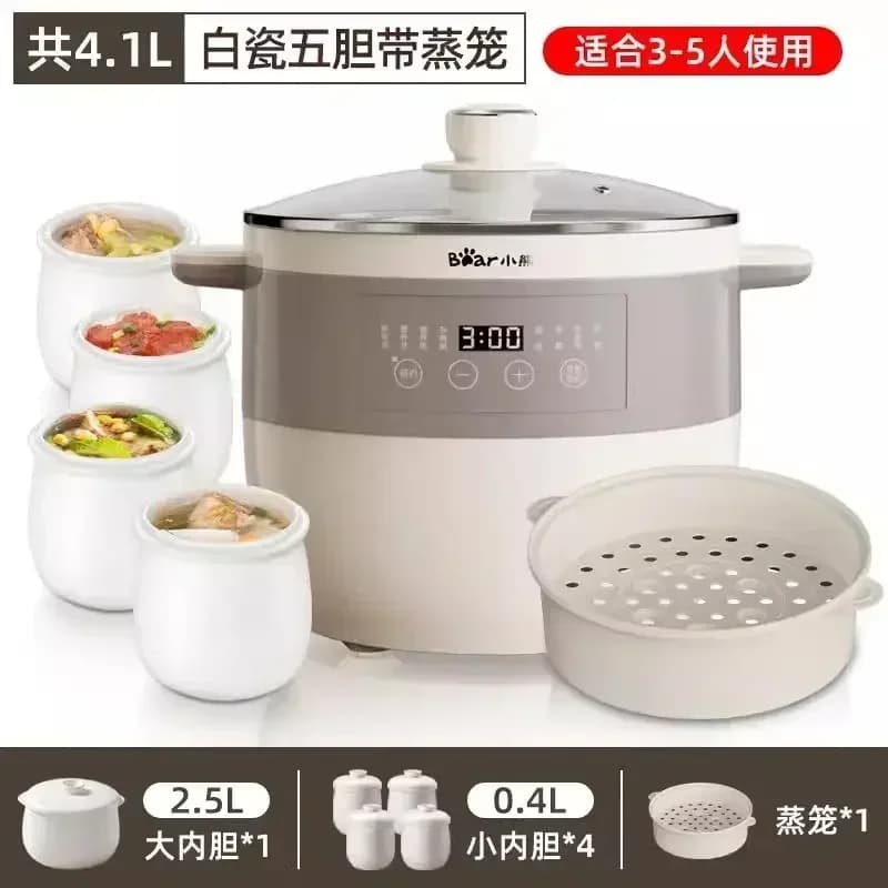 Mijoteuse électrique intelligente 200 V pour usage domestique, avec minuterie et cuisson automatique