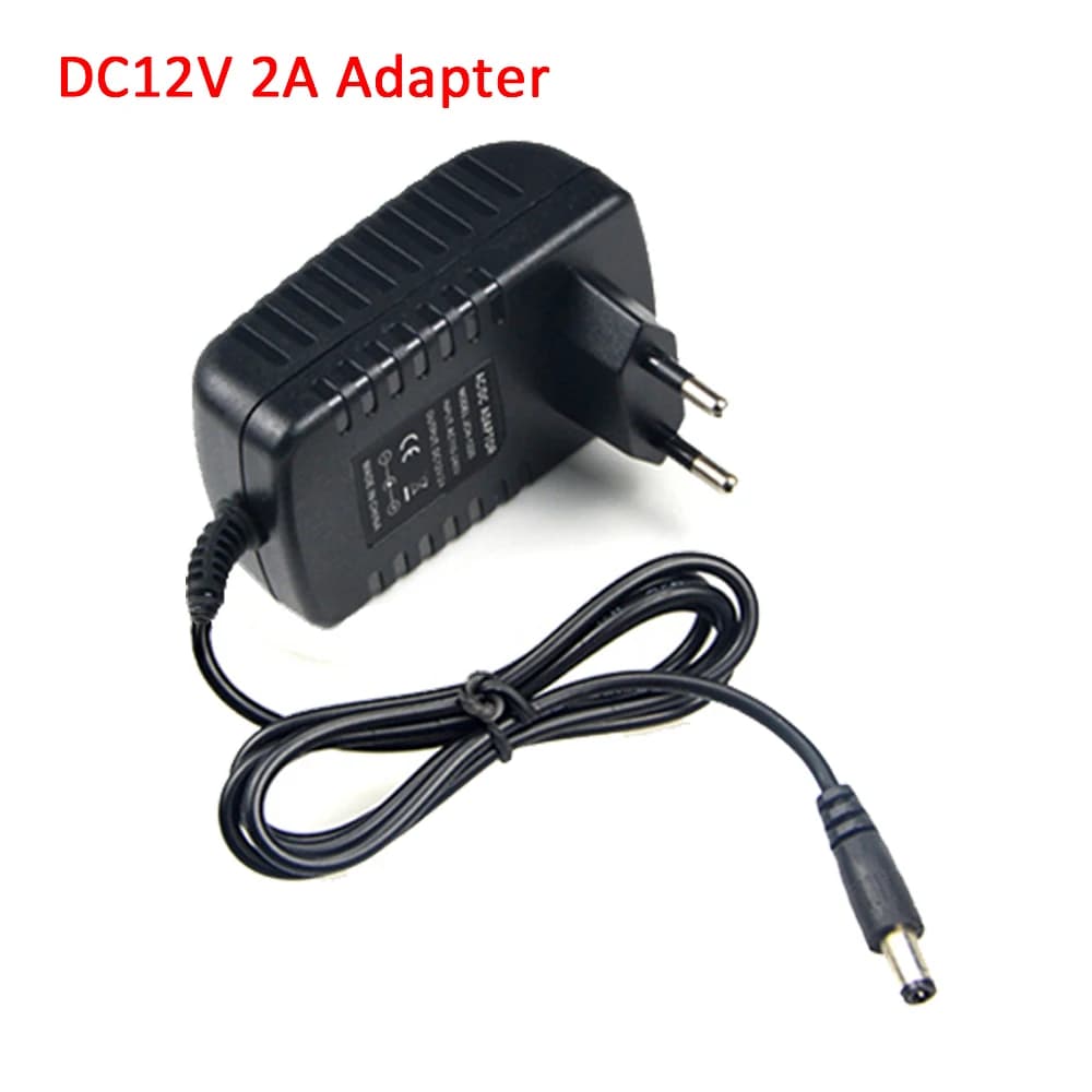 Adaptateur d'alimentation AC/DC 110V 220V à 12V 1A 2A, transformateur de puissance électronique, con