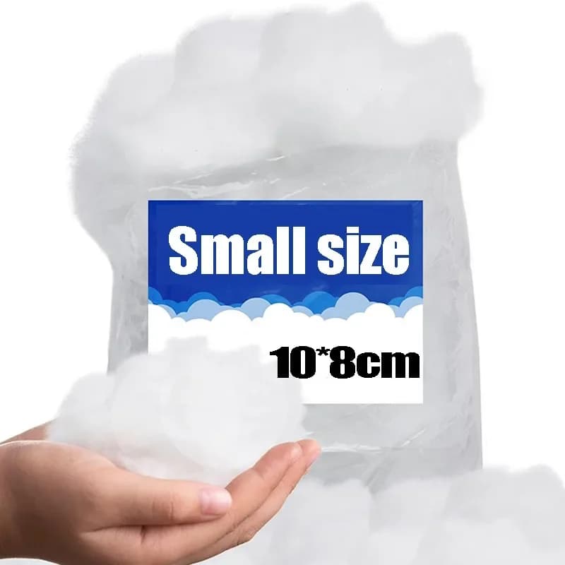 Fausse Neige en Coton Blanc pour Décoration de Noël, 20/500g, Artificielle, en Fibre, Peluche, Couve