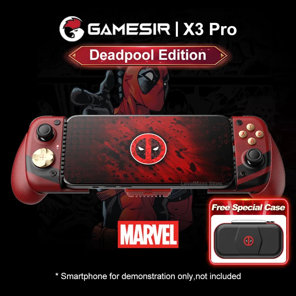 Contrôleur filaire GameSir X3 Pro Deadpool type-c avec plaques de refroidissement de 900 mm2 d'alime