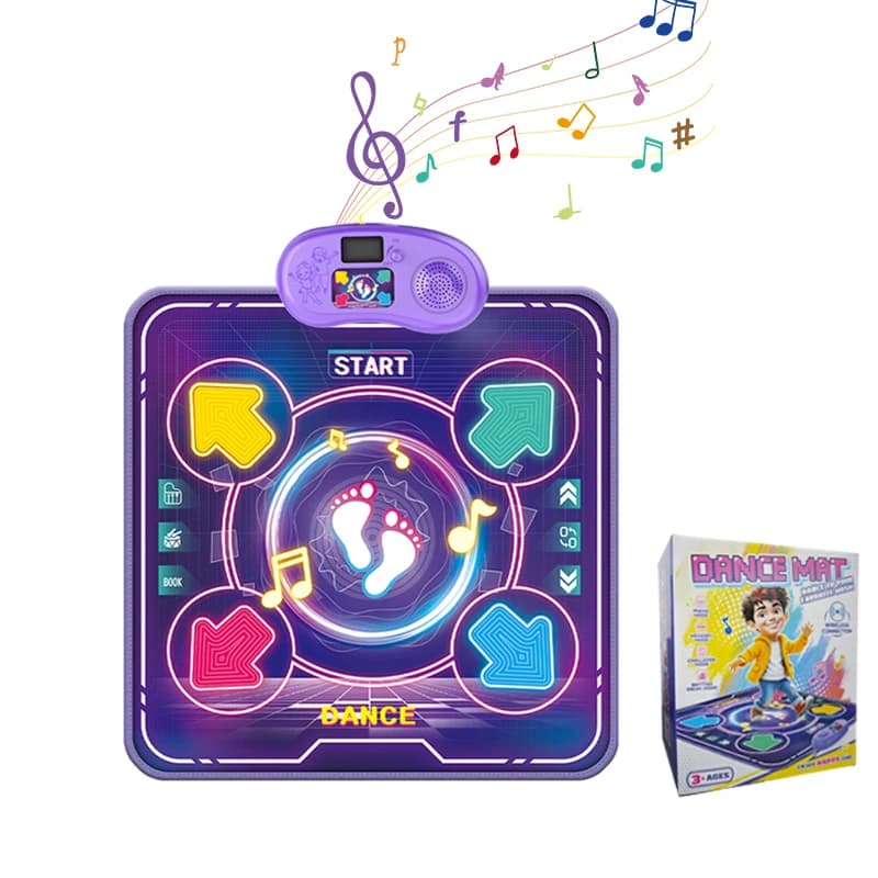 Tapis de danse électronique pour enfants, couverture de danse avec lumière et Bluetooth, couverture 