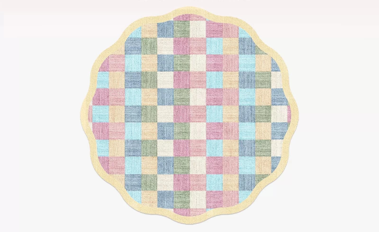 Tapis rond moelleux et doux de couleur Dopamine pour la décoration du salon, tapis de chevet de styl