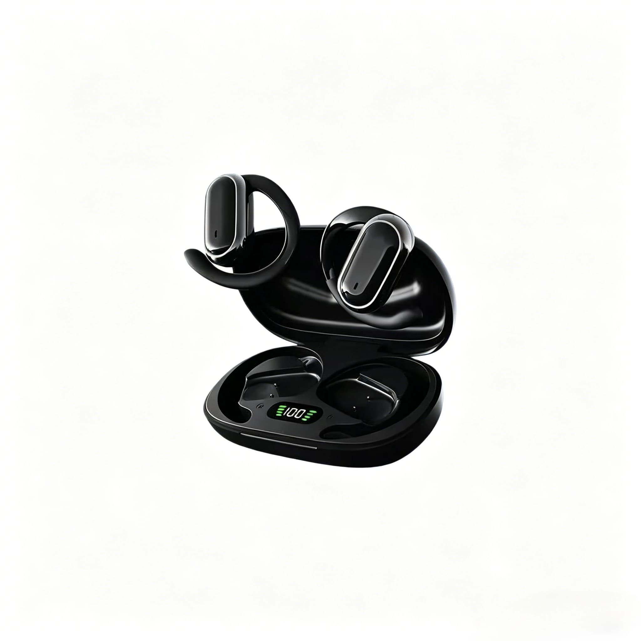 Écouteurs Confortables Sans Fil Bluetooth à Conduction Osseuse, Casque Sport Audio Haute Fidélité, A