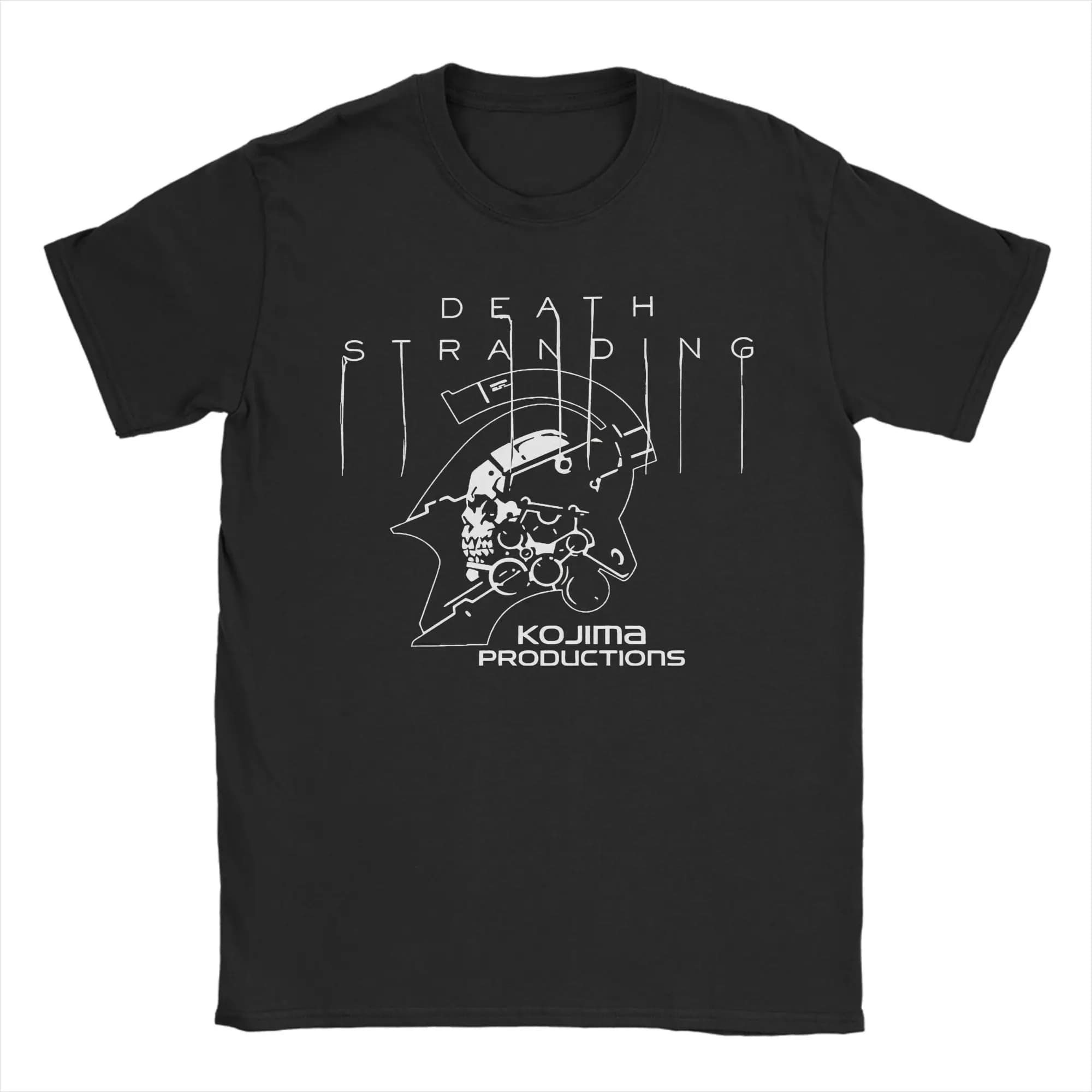 T-shirt avec logo et texte Death Stranding et Kojima, T-shirts style streetwear pour adultes, T-shir