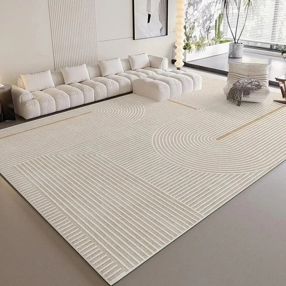 VIKAMA – tapis de salon moderne et simple, lavable, facile d'entretien, pour canapé, table à thé, co