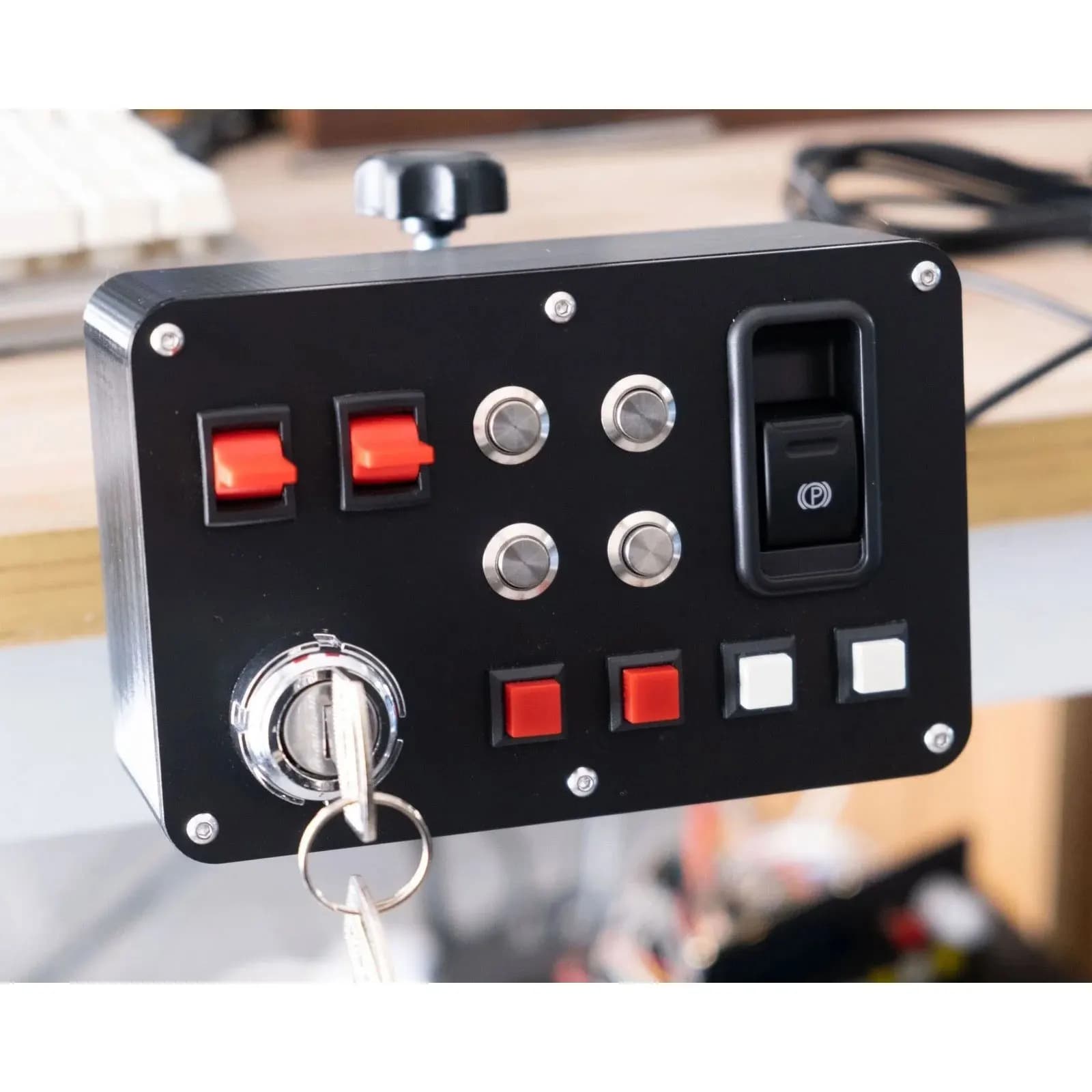 Panneau de contrôle central pour simulateur de course, compatible USB et microphone, version pour Eu