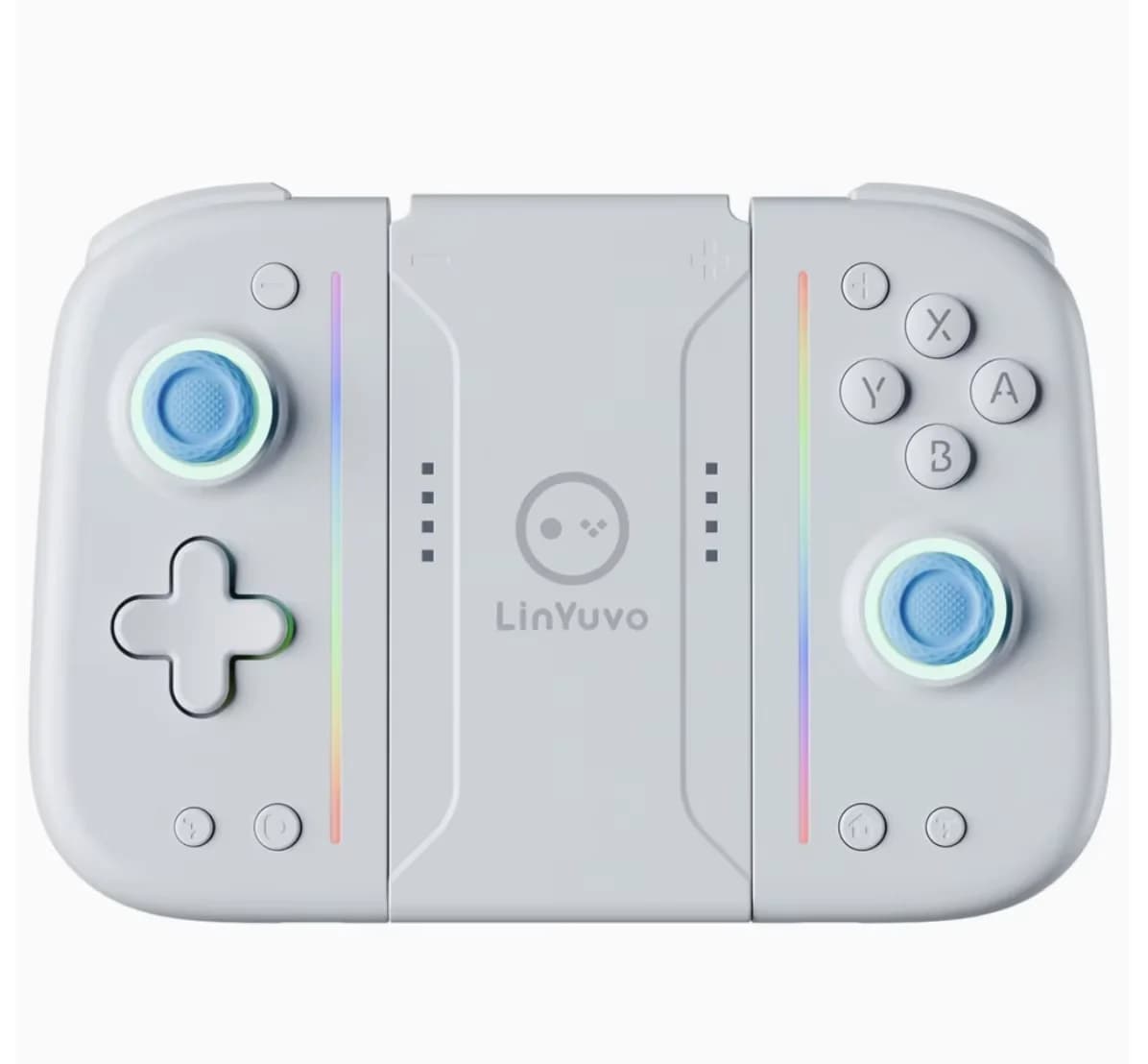 Manette de jeu sans fil Bluetooth KS52 LinYuvo Switch Joy Con avec clavier mécanique, éclairage RVB