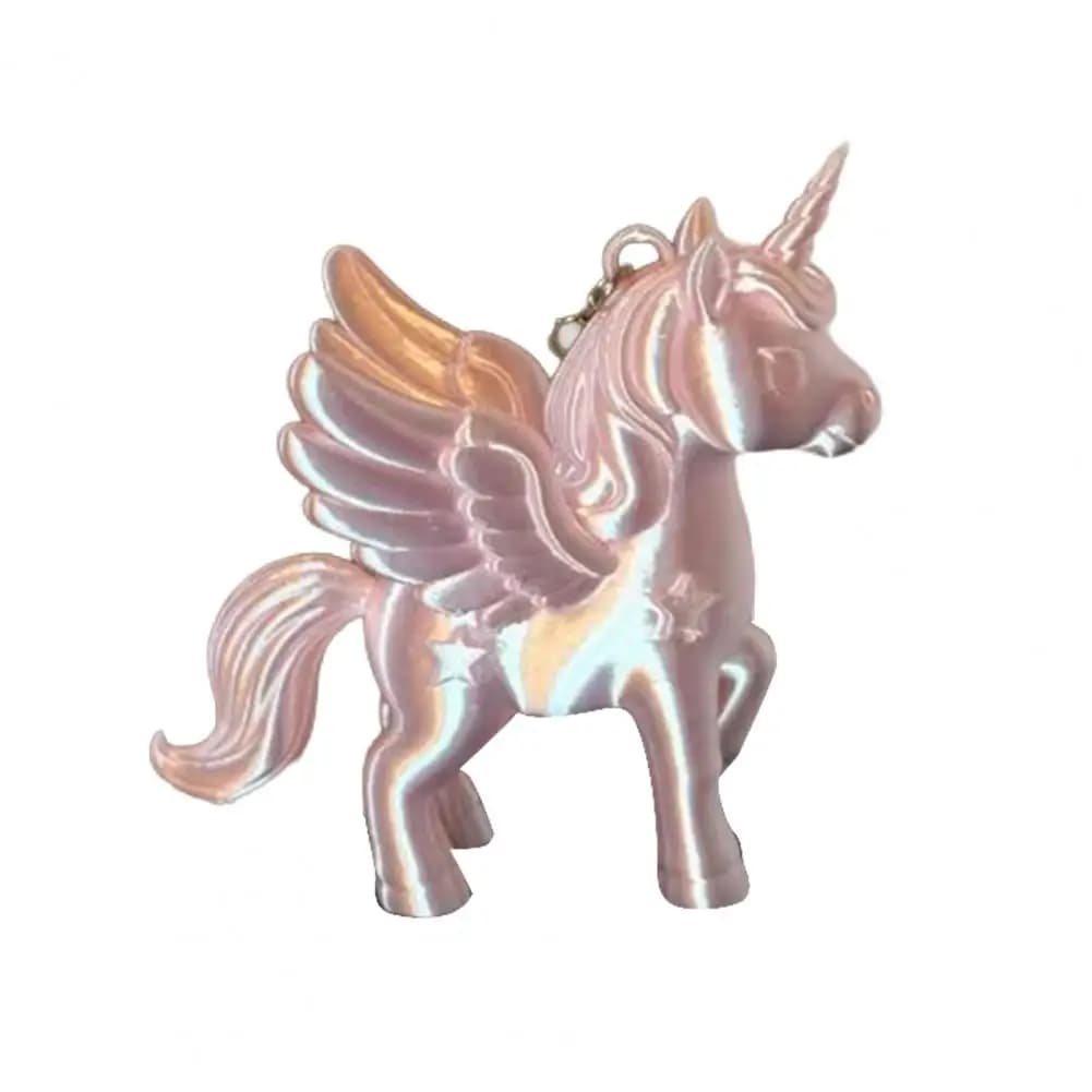 Porte-clés licorne imprimé en 3D, figurines licorne imprimées en 3D, jolies statues, jouets réaliste