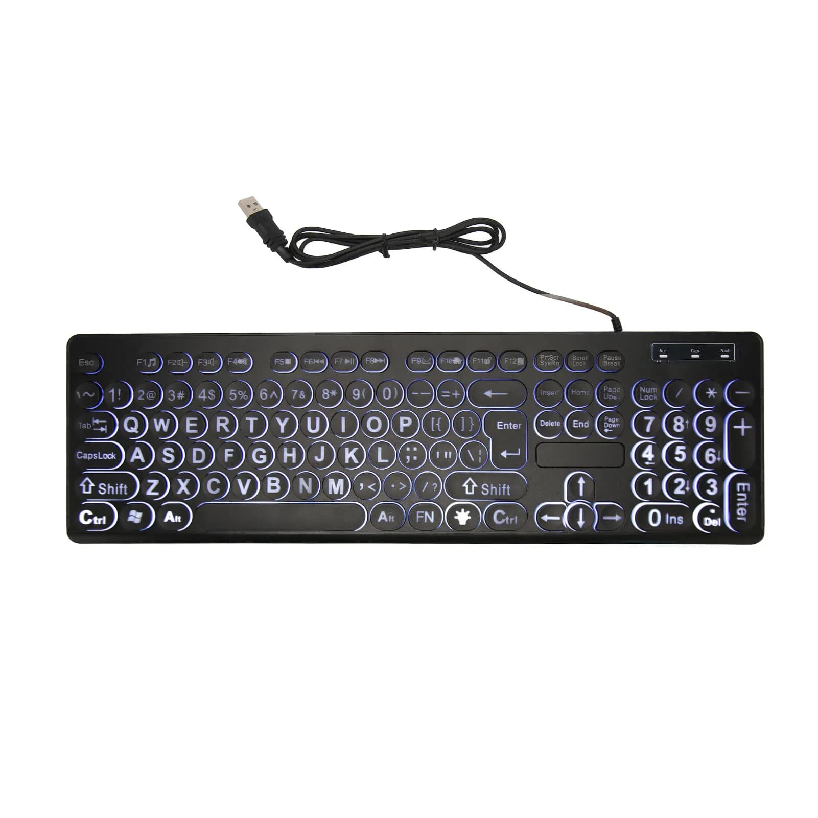 Clavier filaire rétro4.2 à impression large, 104 touches, 104 touches, standard professionnel, adapt