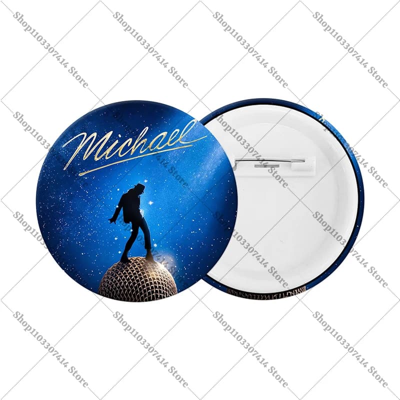Broches et badges créatifs Anime Michael Jackson, accessoires de mode, bijoux, décorations pour vête