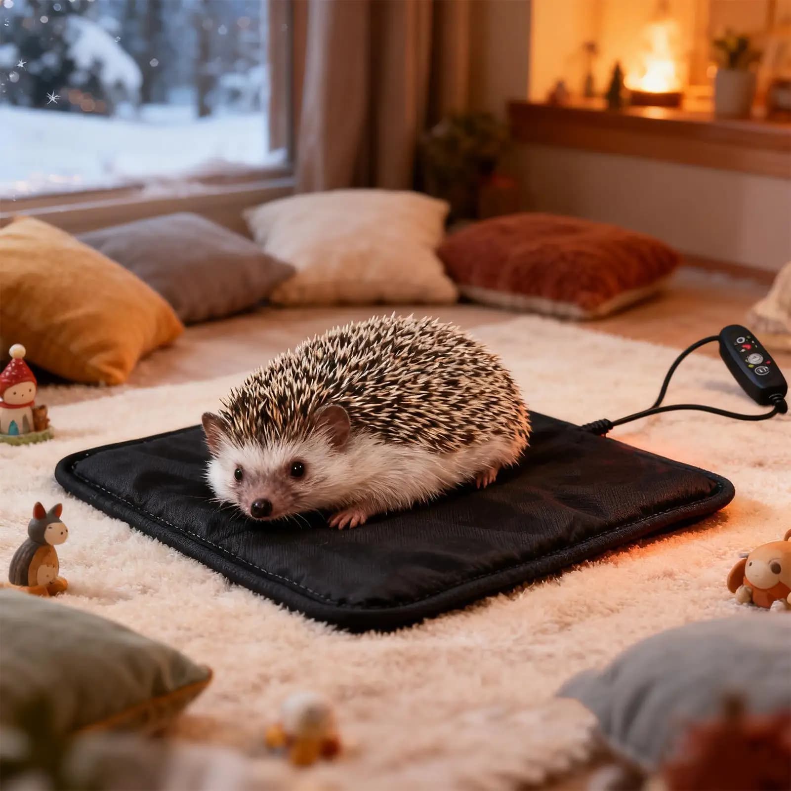Coussin chauffant pour animaux, imperméable, réglable, pour animaux de compagnie, pour oiseaux, Hams