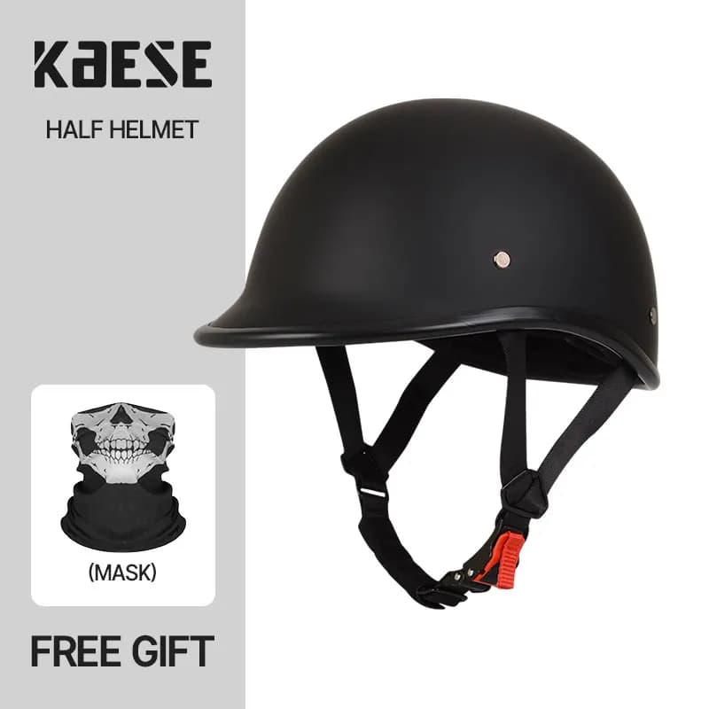 Demi-casques rétro classiques pour moto, visage ouvert, bonnet de croisière, casquette de crâne, pet