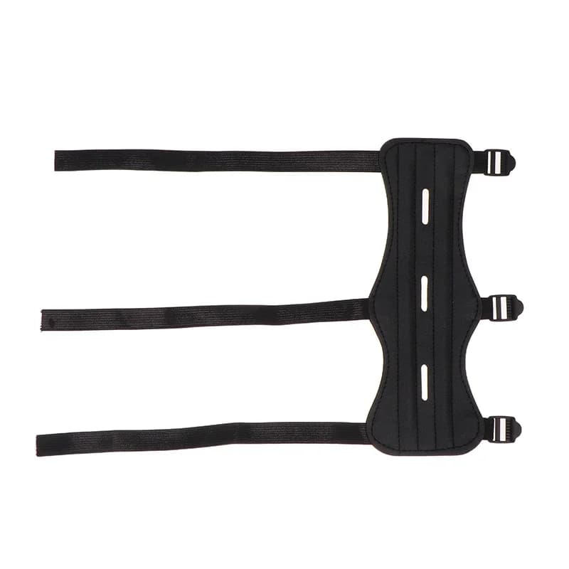 Équipement de tir à l'arc en cuir, Protection des bras, 3 sangles, Protection de l'avant-bras, arc r