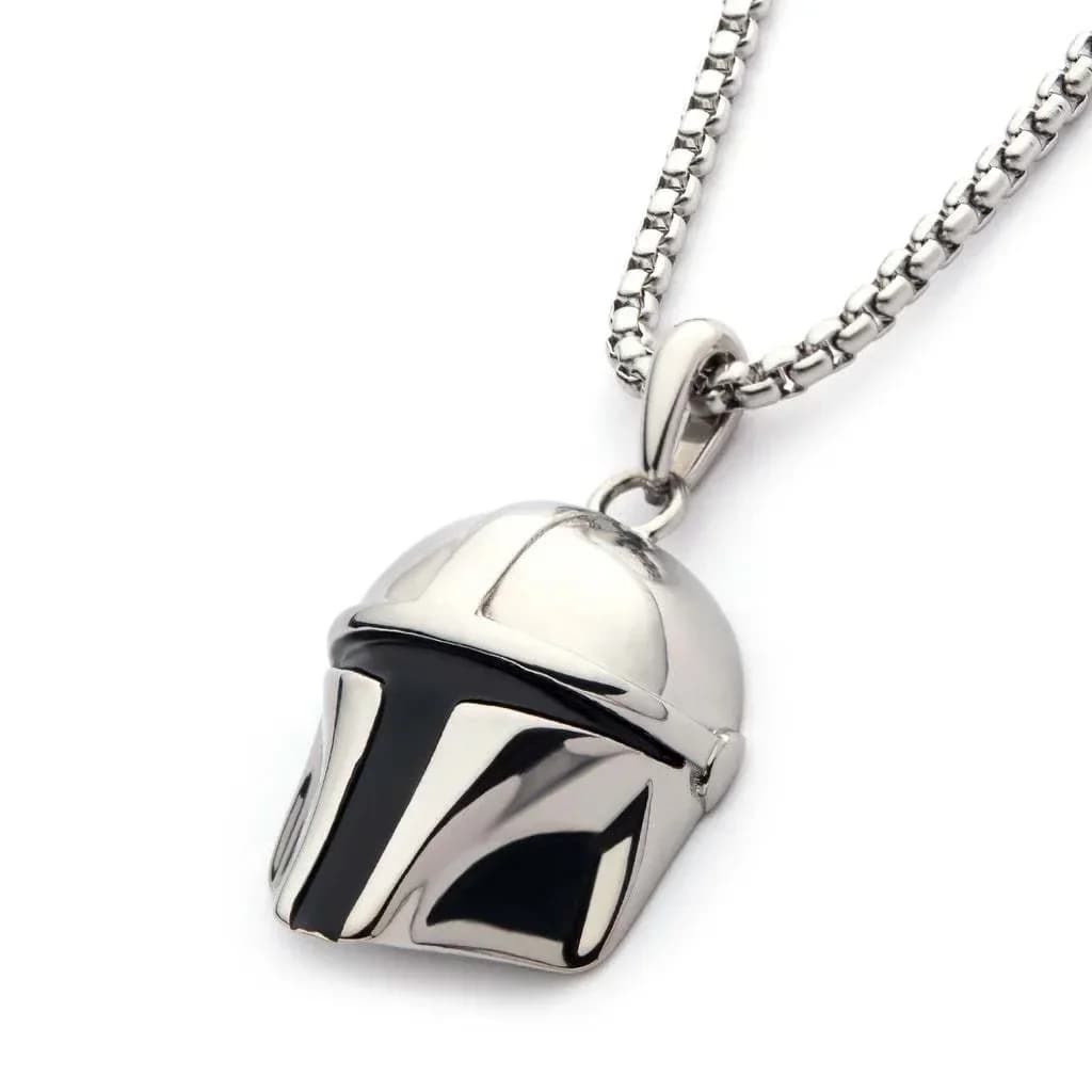 Collier casque Mandalorian de Star Wars, très attrayant et polyvalent, cadeau de vacances, accessoir