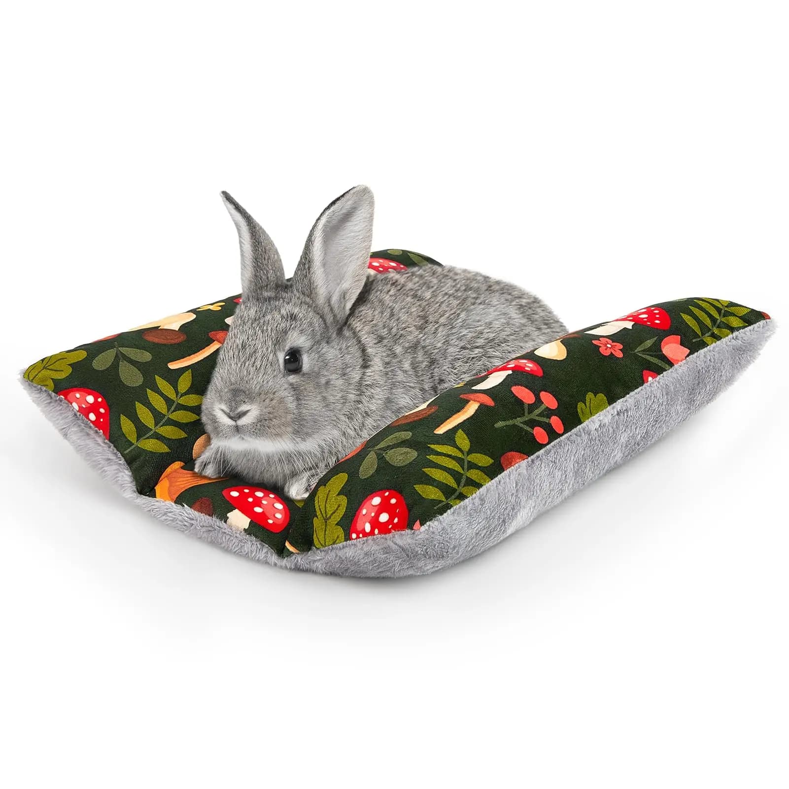 Tapis de lit en forme de lapin, épais et doux, lavable, coussin câlin, peluche Double face, petit Fl
