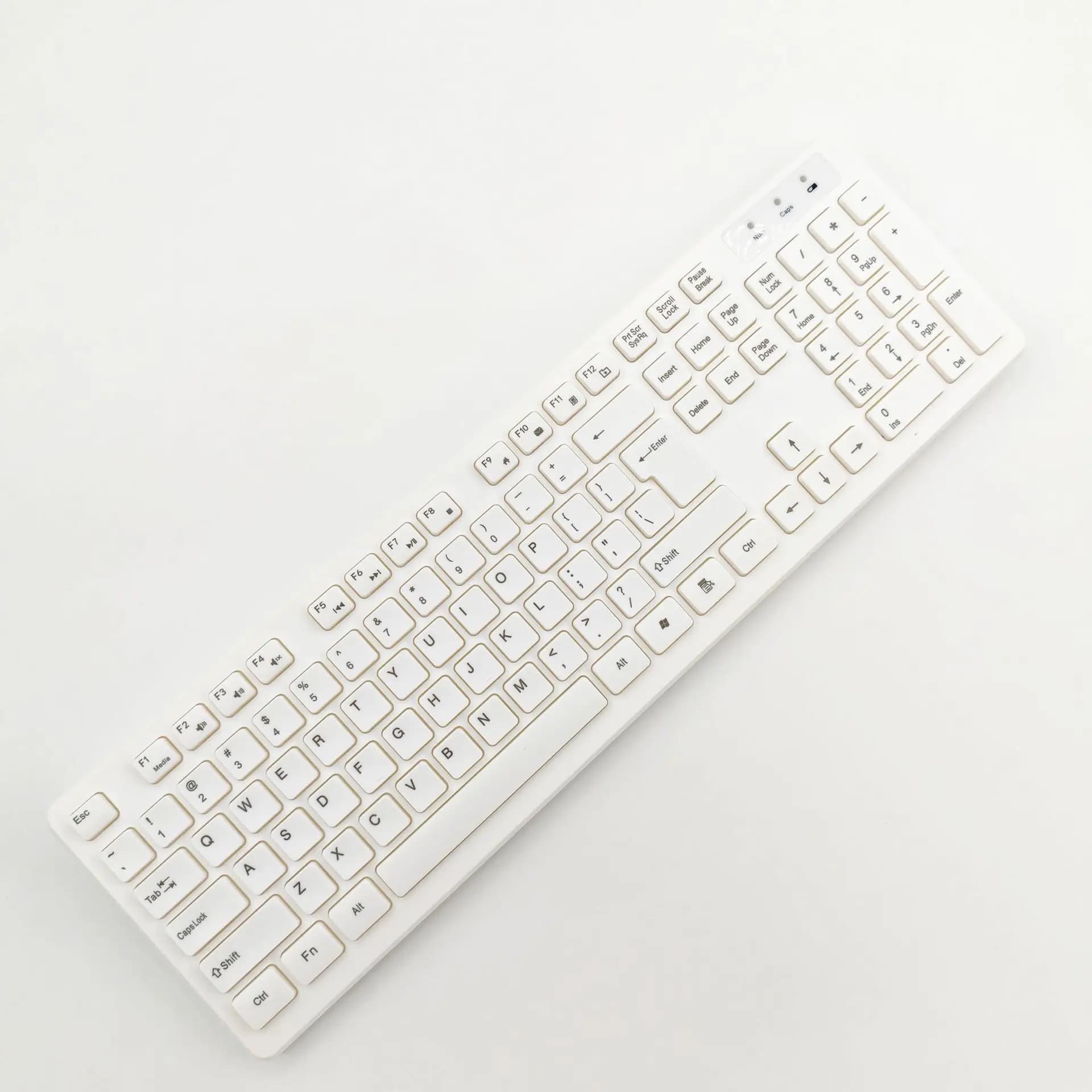 Clavier sans fil français 100% disposition ISO 105 touches anglais espagnol russe arabe portugais fr