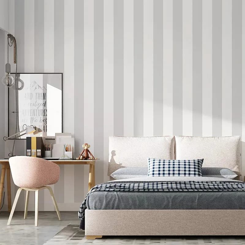 Papier peint à rayures noires et blanches, minimaliste moderne, papier peint de fond de salon, chamb