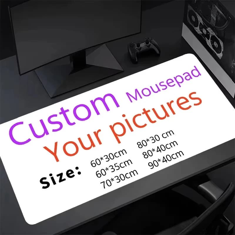 Tapis de Souris Personnalisé et Sur Mesure, Grand Tapis de Jeu DIY, Tapis de Bureau pour Ordinateur 