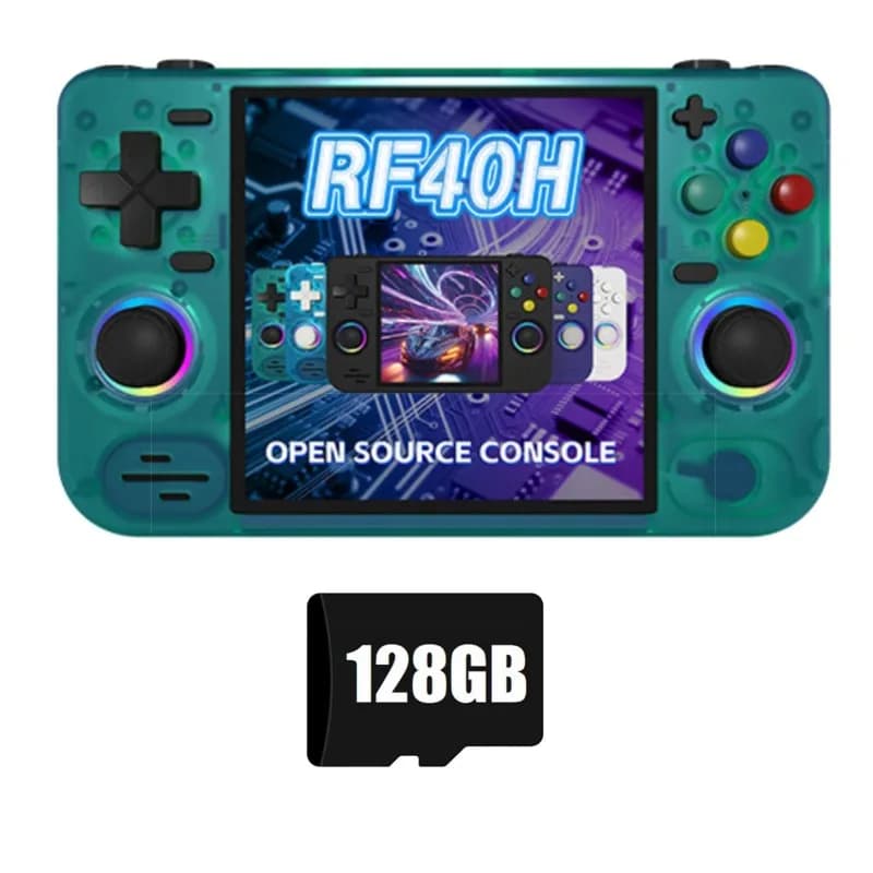 Console de jeu vidéo portable ABGI-RF40H, écran IPS de 4,0 pouces, stockage de 128 Go, dispositif de