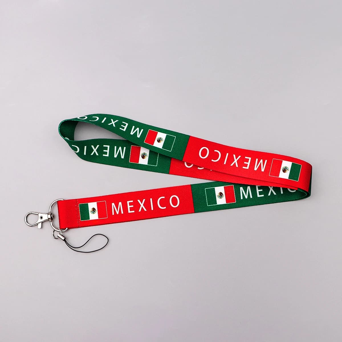 Porte-identifiant du mexique, lanières de drapeau pour clé, sangle de cou pour carte, Badge, porte-c
