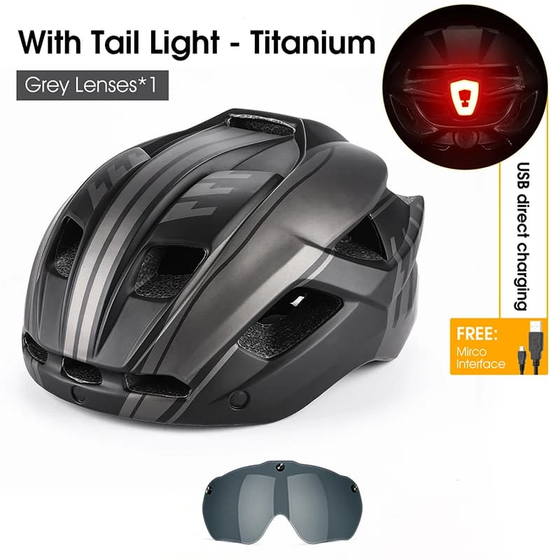 WEST BIKING – casque de vélo ultraléger avec feu arrière, pour hommes et femmes, chapeau de sécurité