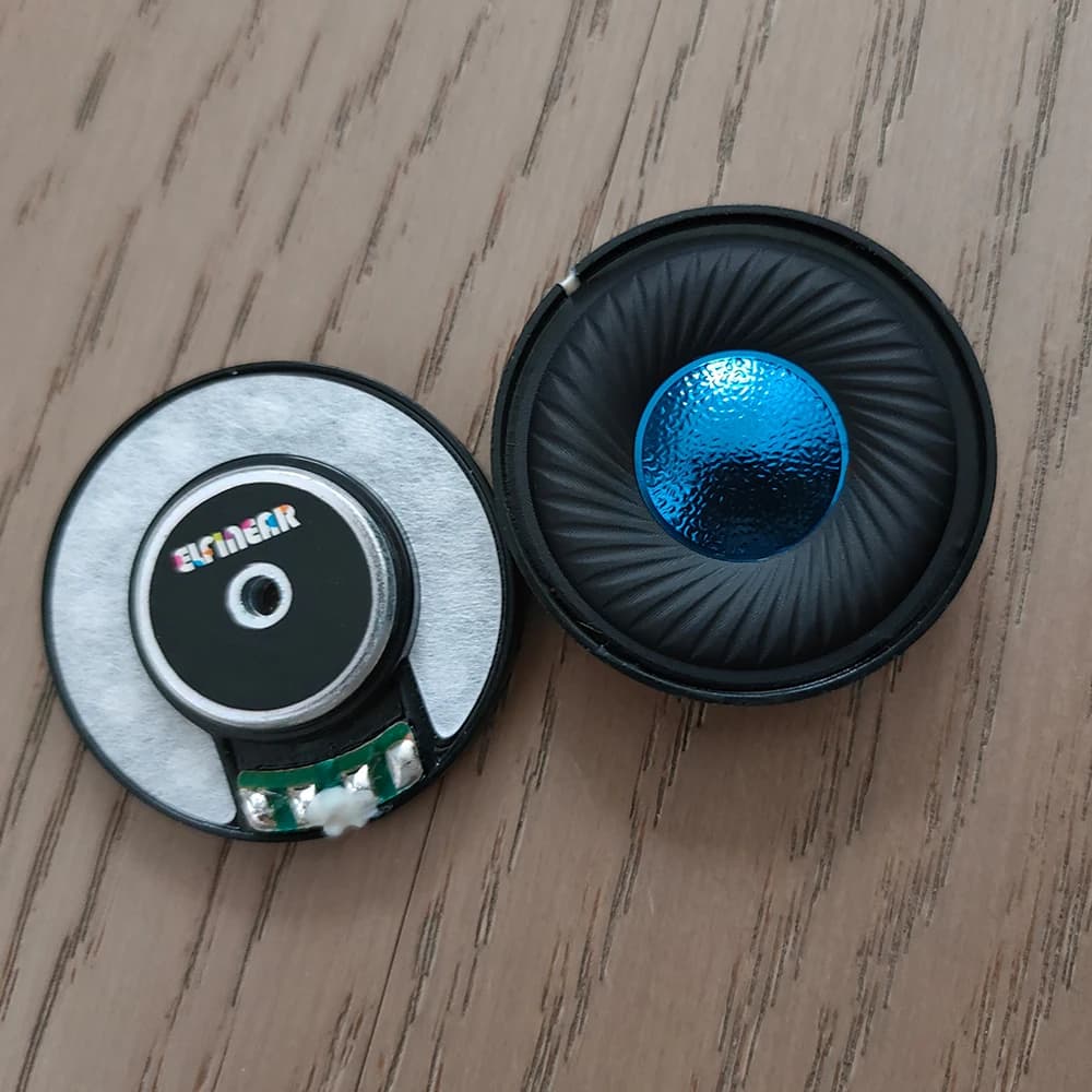 ELFINEAR Unités de haut-parleurs audioophiles CeramicSilk (40 mm/50 mm) - Pilotes pour écouteurs Hi-
