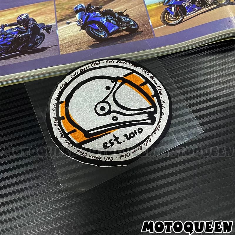 Autocollant de décoration vintage style Café Racer pour moto, club automobile, fan, protection de ré
