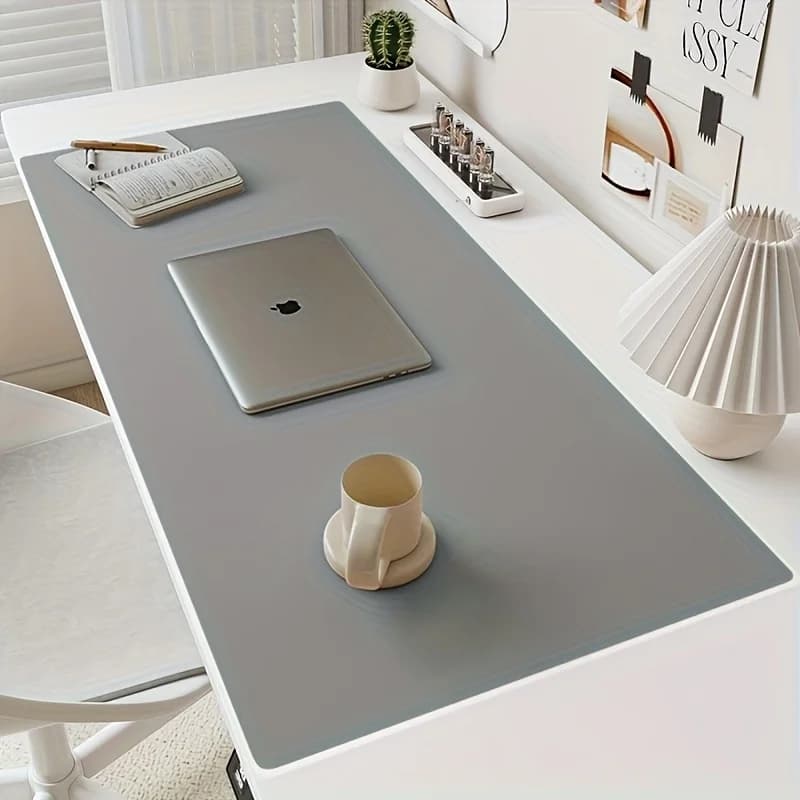 Tapis de table imperméable en simili cuir, grande taille, antidérapant, couleur unie, tapis de souri