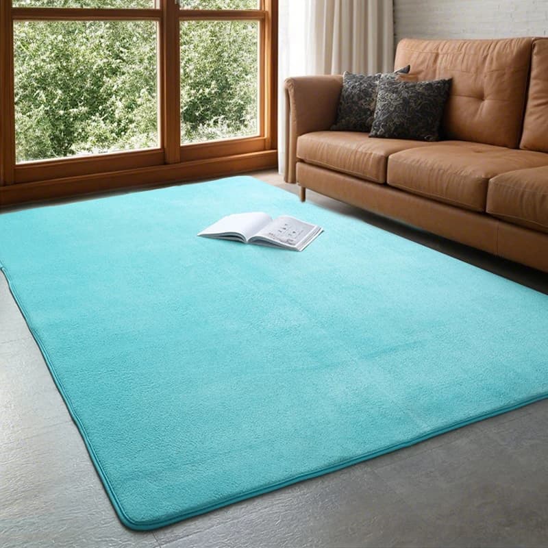 VIKAMA – tapis moderne en velours de corail, doux et antidérapant, pour salon, chambre à coucher, gr