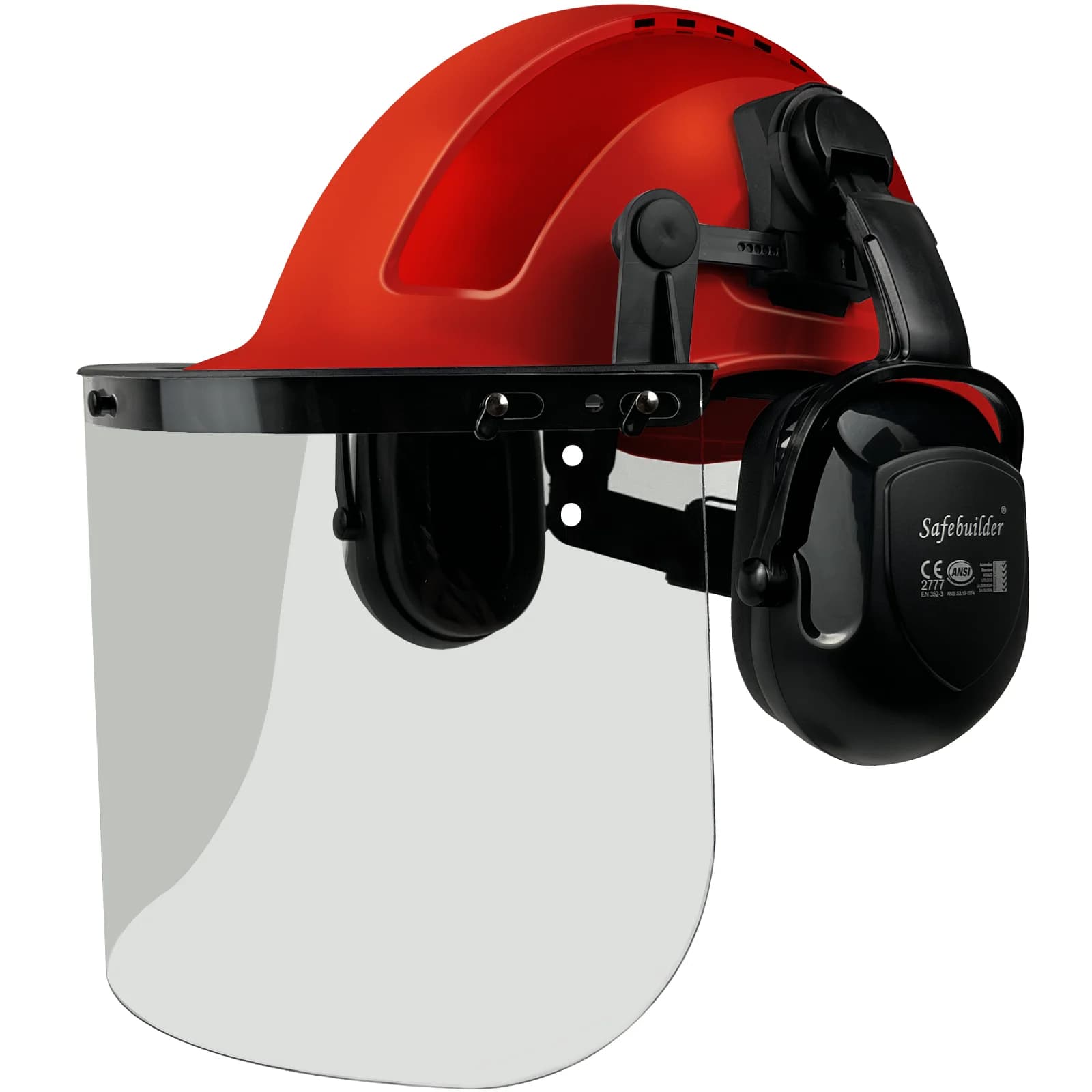ANSI Casque de sécurité forestier 3 en 1 Casque d'arboriste à tronçonneuse avec protection faciale e