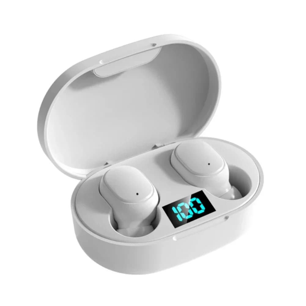 Écouteurs intra-auriculaires sans fil E6S, suppression du bruit, étanches, stéréo, avec affichage LE