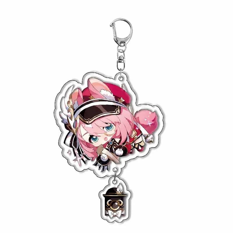 Genshin Impact Furina Clorinde Freminet Sigewinne porte-clés Anime jeu pendentif accessoires cadeau