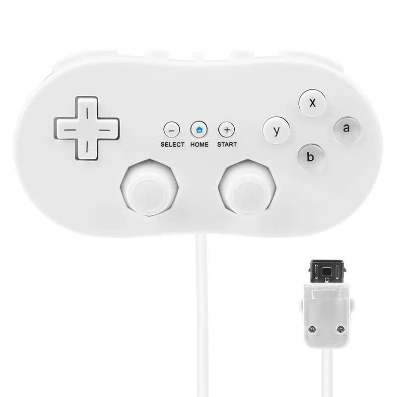 Manette de jeu classique filaire pour télécommande Nintendo Wii/Wii U