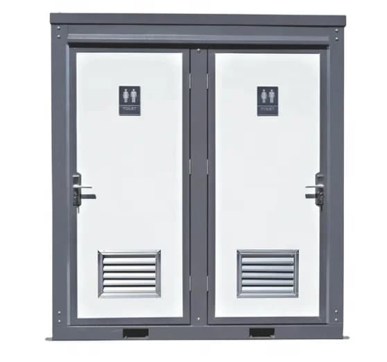 Cabine de toilettes modulaire préfabriquée moderne, cabine de salle de bain publique intégrée, toile