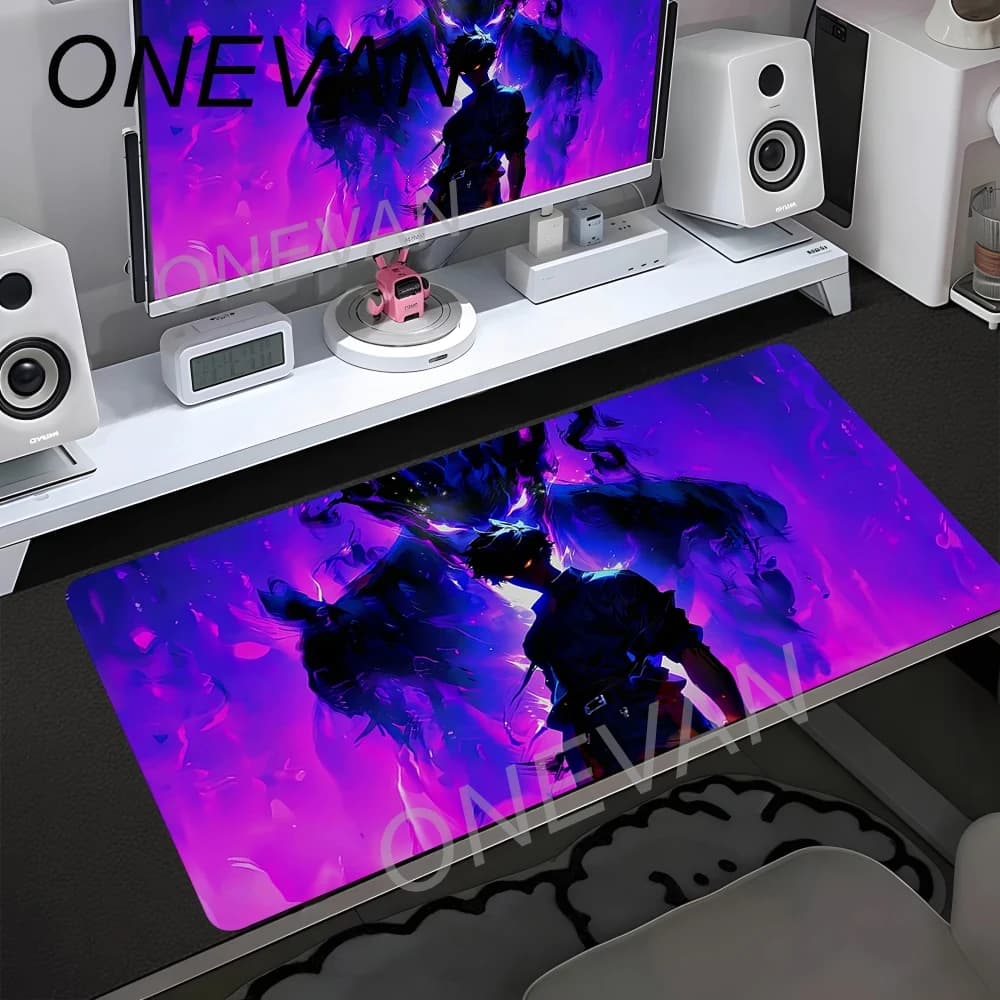 Tapis de souris Anime Solo Leveling, impression HD, pour joueurs sur ordinateur, bord verrouillable,